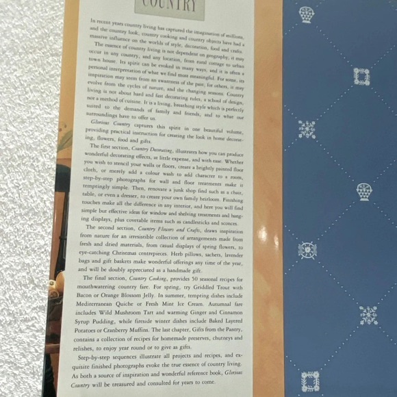 Vintage Glorious  Country Food Crafts Decorating DIY Hardcover Book - Picture 3 of 15